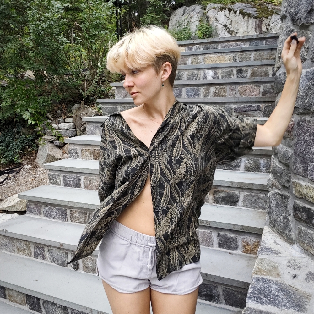 Black and Gold Women's Top